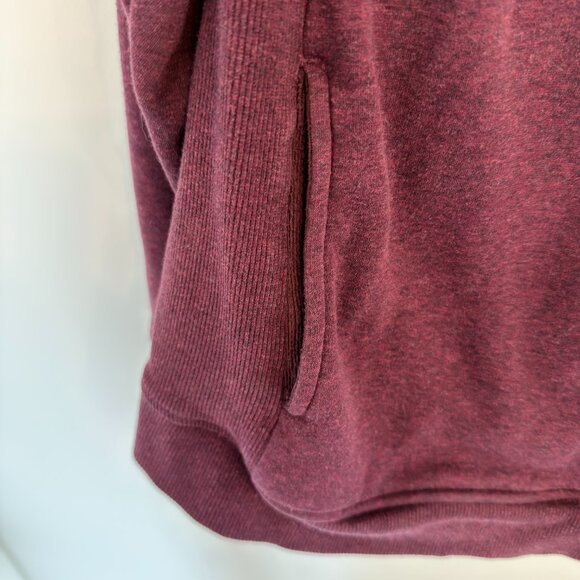 🧥 UGG Full-Zip Hoodie in Heathered Burgundy — Women’s XL - Picture 3 of 7